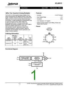 浏览型号ICL8013的Datasheet PDF文件第1页
