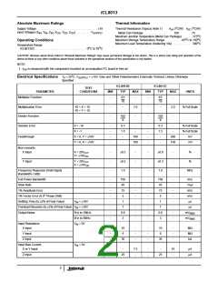 浏览型号ICL8013的Datasheet PDF文件第2页