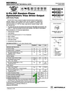 浏览型号MOC3010的Datasheet PDF文件第1页