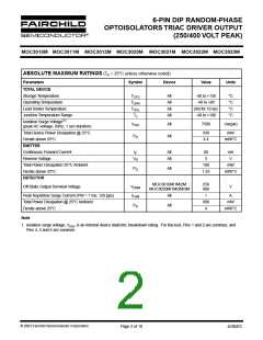 浏览型号MOC3011SR2VM的Datasheet PDF文件第2页