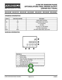 浏览型号MOC3011SR2VM的Datasheet PDF文件第8页