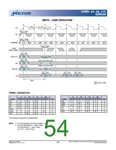 浏览型号MT48LC8M8A2的Datasheet PDF文件第54页