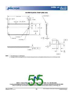浏览型号MT48LC8M8A2的Datasheet PDF文件第55页
