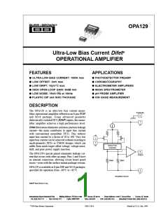 浏览型号OPA129的Datasheet PDF文件第1页