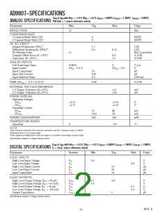 浏览型号AD9807JS的Datasheet PDF文件第2页