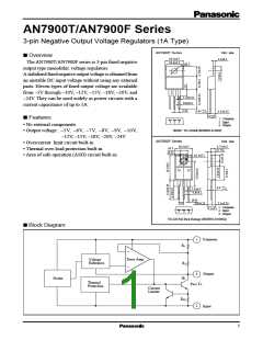 浏览型号AN7905T的Datasheet PDF文件第1页
