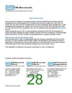 浏览型号CMX612的Datasheet PDF文件第28页