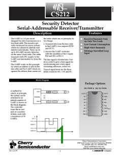 浏览型号CS212EDW16的Datasheet PDF文件第1页