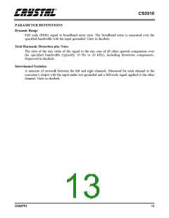 浏览型号CS3310的Datasheet PDF文件第13页