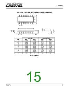 浏览型号CS3310的Datasheet PDF文件第15页