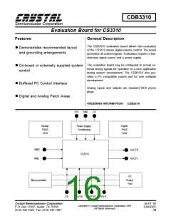 浏览型号CS3310的Datasheet PDF文件第16页
