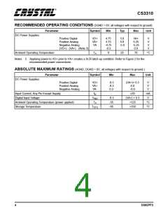 浏览型号CS3310的Datasheet PDF文件第4页