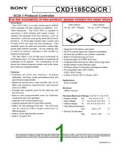 浏览型号CXD1185CR的Datasheet PDF文件第1页