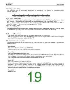浏览型号CXD1185CR的Datasheet PDF文件第19页
