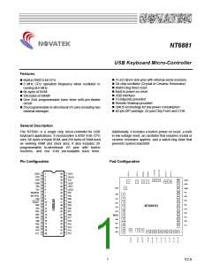 浏览型号NT6881的Datasheet PDF文件第1页