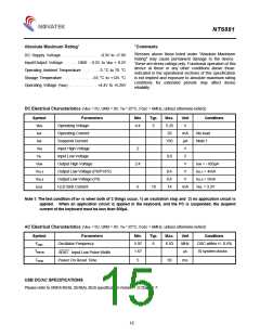 浏览型号NT6881的Datasheet PDF文件第15页