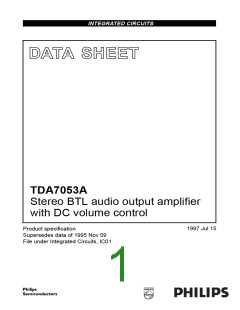 浏览型号TDA7053A的Datasheet PDF文件第1页