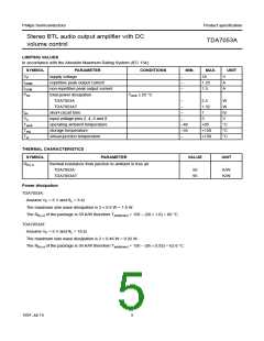 浏览型号TDA7053A的Datasheet PDF文件第5页