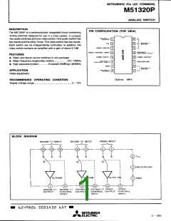 浏览型号M51320P的Datasheet PDF文件第1页