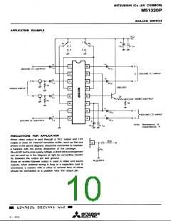 浏览型号M51320P的Datasheet PDF文件第10页