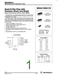 浏览型号MC54-74HC175的Datasheet PDF文件第1页