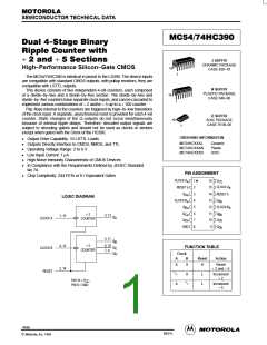 浏览型号MC54-74HC390的Datasheet PDF文件第1页