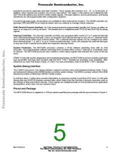 浏览型号MCF5206的Datasheet PDF文件第5页