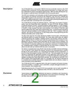 浏览型号MEGA128CAN的Datasheet PDF文件第2页