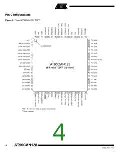 浏览型号MEGA128CAN的Datasheet PDF文件第4页