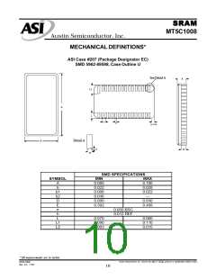 浏览型号MT5C1008EC-20L/883C的Datasheet PDF文件第10页