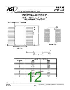 浏览型号MT5C1008EC-20L/883C的Datasheet PDF文件第12页