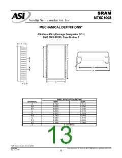 浏览型号MT5C1008EC-20L/883C的Datasheet PDF文件第13页