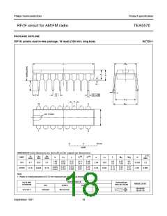 浏览型号TEA5570的Datasheet PDF文件第18页