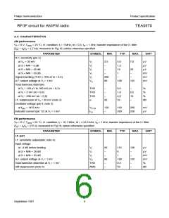 浏览型号TEA5570的Datasheet PDF文件第6页