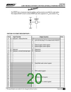 浏览型号EM73201BK的Datasheet PDF文件第20页