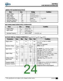 浏览型号EM73962A的Datasheet PDF文件第24页