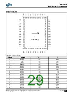 浏览型号EM73962A的Datasheet PDF文件第29页