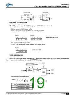 浏览型号EM73P361A的Datasheet PDF文件第19页