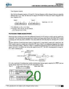 浏览型号EM73P361A的Datasheet PDF文件第20页