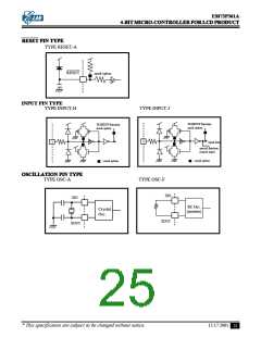 浏览型号EM73P361A的Datasheet PDF文件第25页