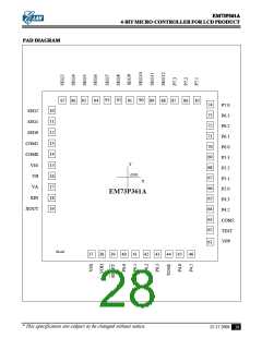 浏览型号EM73P361A的Datasheet PDF文件第28页
