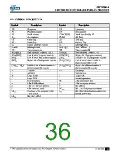 浏览型号EM73P361A的Datasheet PDF文件第36页