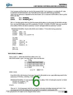 浏览型号EM73P361A的Datasheet PDF文件第6页