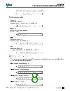 浏览型号EM73P361AAQ的Datasheet PDF文件第8页