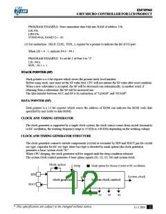 浏览型号EM73P362BQ的Datasheet PDF文件第12页