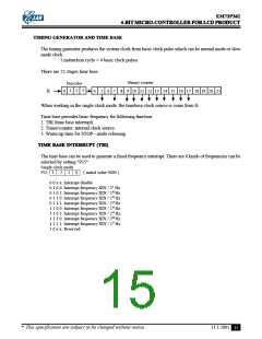 浏览型号EM73P362BQ的Datasheet PDF文件第15页