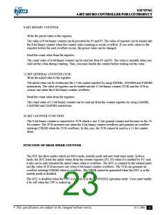 浏览型号EM73P362BQ的Datasheet PDF文件第23页