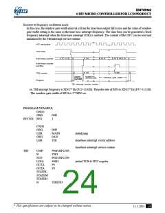 浏览型号EM73P362BQ的Datasheet PDF文件第24页