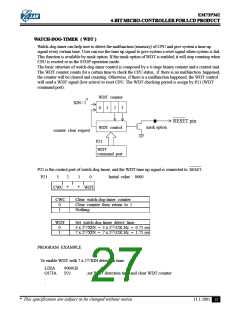 浏览型号EM73P362BQ的Datasheet PDF文件第27页