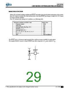 浏览型号EM73P362BQ的Datasheet PDF文件第29页